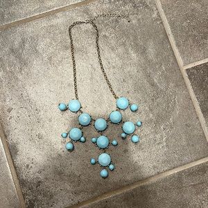 Light blue stone necklace
